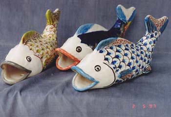 Fish Wall Pockets (3)