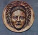 Stoneware Face Plaque